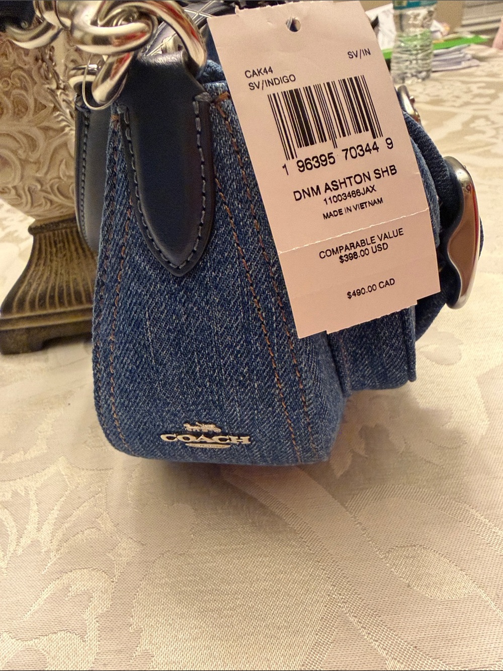 NWT Coach Denim Ashton Shoulder Bag/ Crossbody - Picture 2 of 7